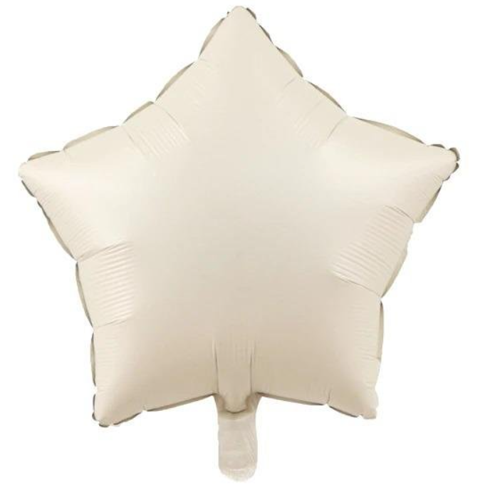 Yıldız Folyo Balon Krem 18 INÇ